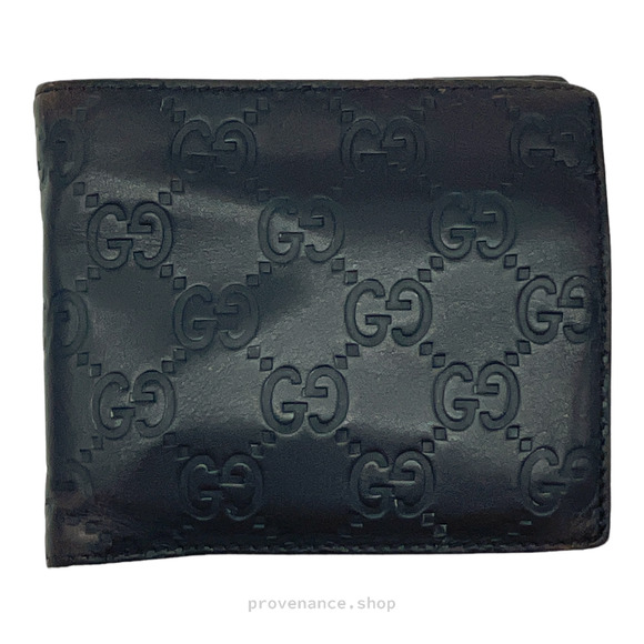 🔴 Gucci GG Guccissima Bifold Wallet - Dark Chocolate - Picture 1 of 9